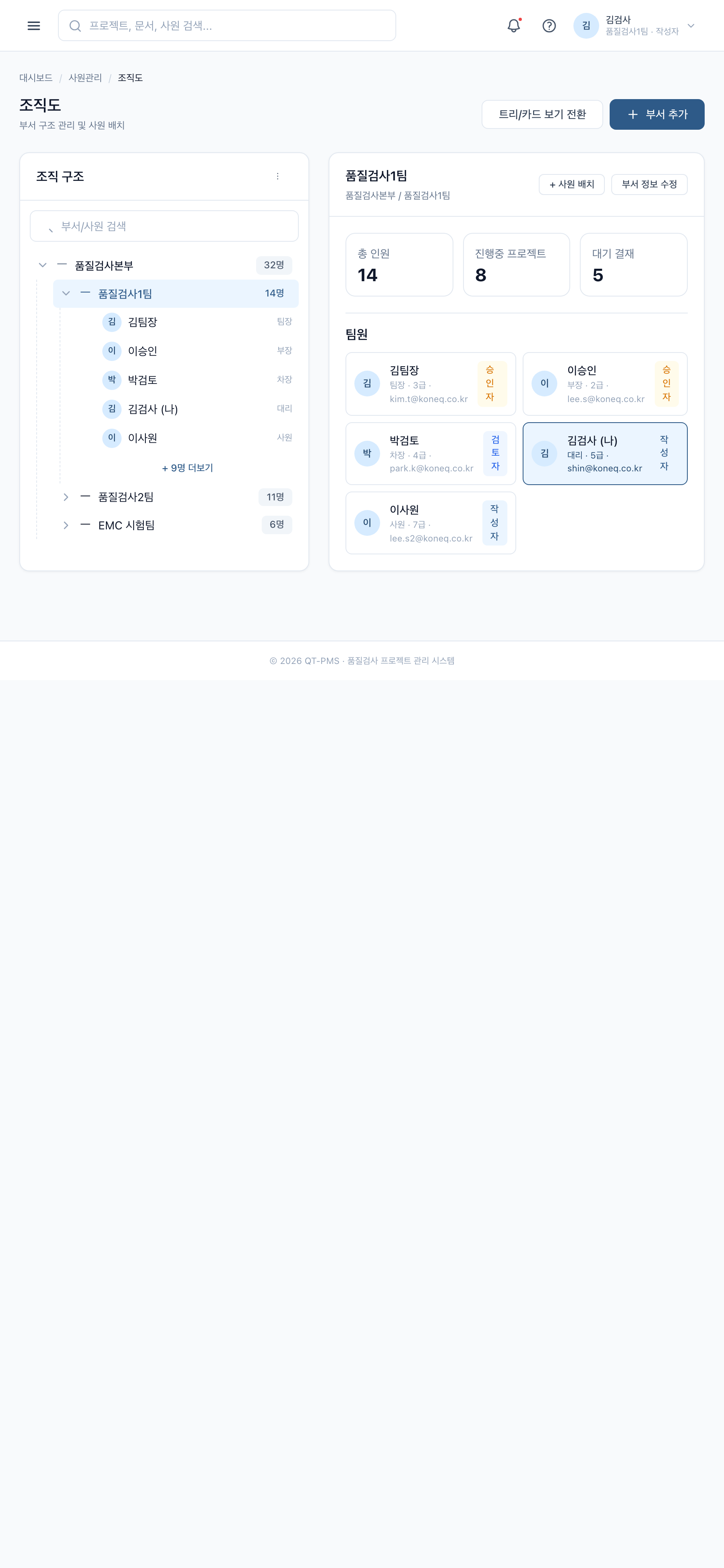 조직도 (Mobile)