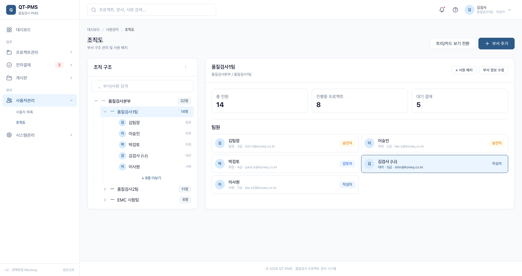 조직도 (PC)